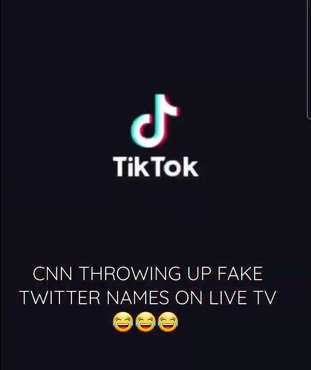 CNN Using Funny FAKE Twitter Names on Live TV #shorts #viral