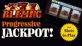 BEST SLOTS TO PLAY 🎰 The Blazing 7's Slot Machine. PROGRESSIVE JACKPOT WIN 🤠 screenshot 3