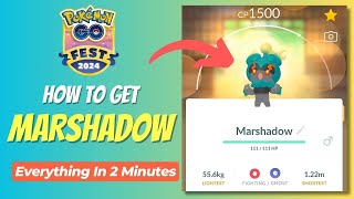 How to get Marshadow in Pokemon Go [Pokemon Go 2024 Fest Guide]