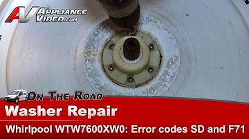Whirlpool Washer Repair - Error Codes SD and F71, Will Not Spin - Basket Hub
