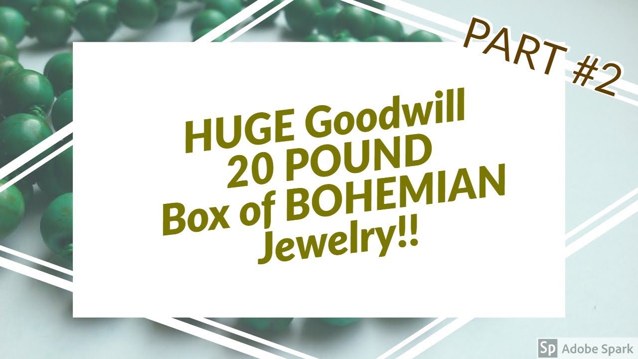 Goodwill Missouri 20 Pound Box of Bohemian Jewelry Part 2 Unboxing Unjarring Unpacking