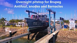 Overnight pitstop for Brupeg. Antifoul, Anodes & Barnacles  Ep.353