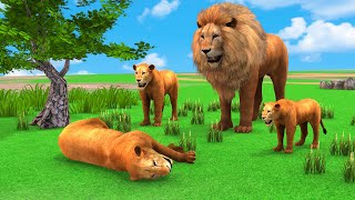 The Lion King's Heroic Rescue of Lion Cubs from Gorilla | Wild Animal Revolt Battle Simulator