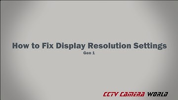 How to Fix Resolution Settings Gen 1