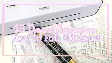 How to Foil Stickers with a Laminator // AFFORDABLE FOILED PLANNER STICKERS