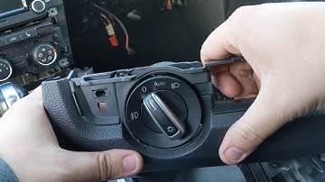 Remove the headlight switch from your Volkswagen VW car suv