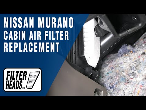How to Replace Cabin Air Filter 2017 Nissan Murano AQ1228