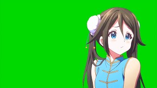 Kawaii Anime Girls and boys green screen Anime Green Screen