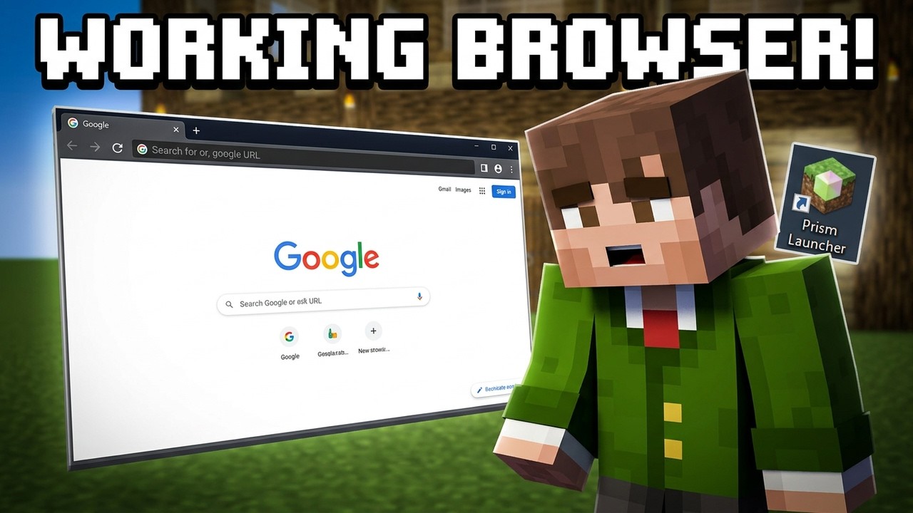 I Installed a Web Browser in Minecraft and It Actually Works 1.21.11 ...