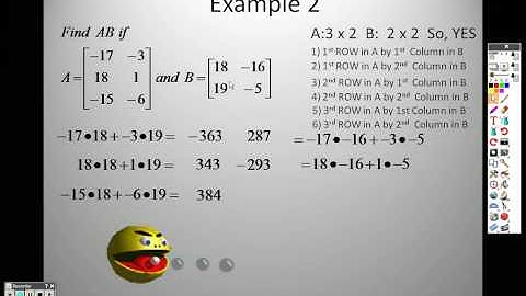 Algebra 2 4 2 Lesson Multiplying Matrices
