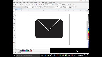 How to Create Envelop Mail Icon  in Corel Draw. Corel Drw Tutorial I Graphic Designing