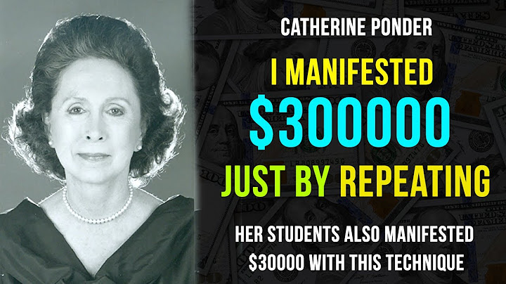 "THE MONEY COMES IN VERY QUICKLY BY DOING THAT" | Law of attraction | Catherine Ponder