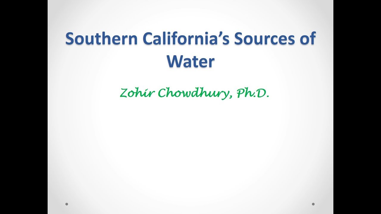 California Water Sources