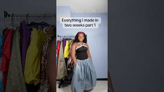 Part 1 of everything I made in two weeks. #sewing #ootd #shortsvideo