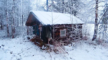 Livе Alone in the Forest, Off Grid cabin, Found an abandoned tiny house in the woods