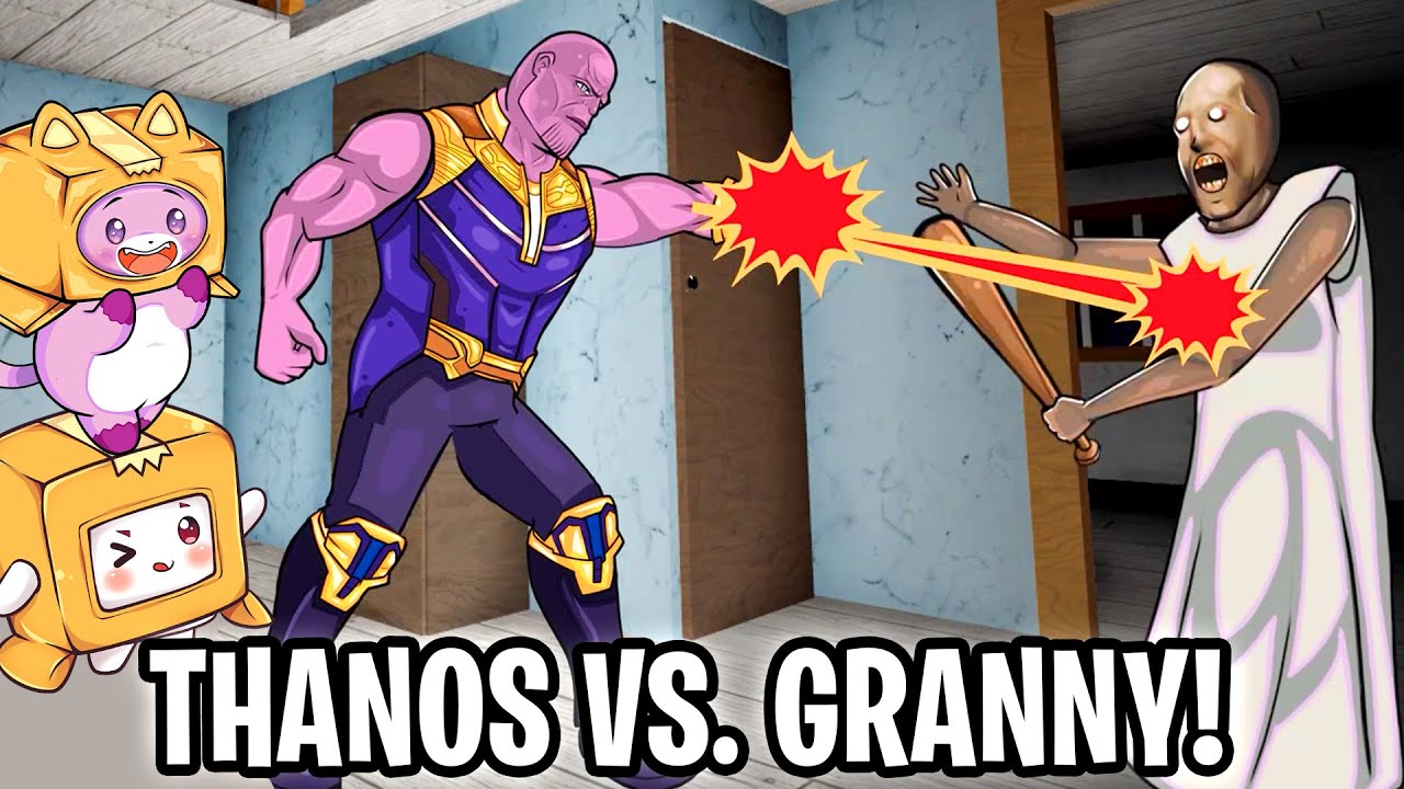 THANOS Protects BOXY & FOXY From GRANNY! (LankyBox Animation)