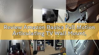 Review Amazon Basics Full Motion Articulating TV Wall Mount, with Swivel and Tilt, for 26" to 55" TV
