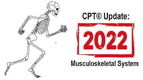 CPT ® Update 2022: Musculoskeletal System