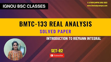 bmtc 133 solved previous questions | introduction to riemann integral | R2