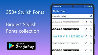 Biggest Stylish Fonts collection. App name: Profonts screenshot 3
