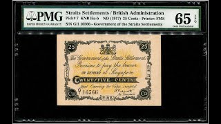 1917 Straits Settlements 25 cents sold for RM280,000