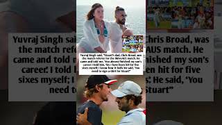 Yuvraj Singh on Stuart Broad dad Chris Broad 😱 Chris Broad - Yuvi almost finished my son's Career