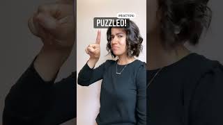 PUZZLED (reaction) | ASL Glossary | The ASL Shop