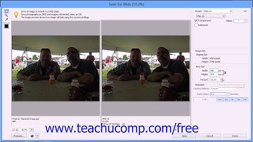 Photoshop Elements 12 Tutorial The Save for Web Dialog Box Adobe Training Lesson 15.2