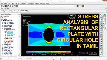 STRESS ANALYSIS  OF RECTANGULAR PLATE WITH CIRCULAR HOLE