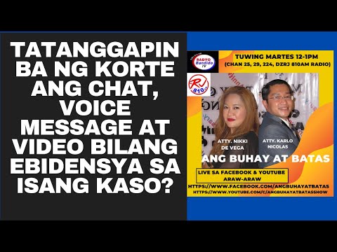 Video: Posible Bang Gumamit Ng Isang Recording Ng Dictaphone Bilang Ebidensya Sa Korte