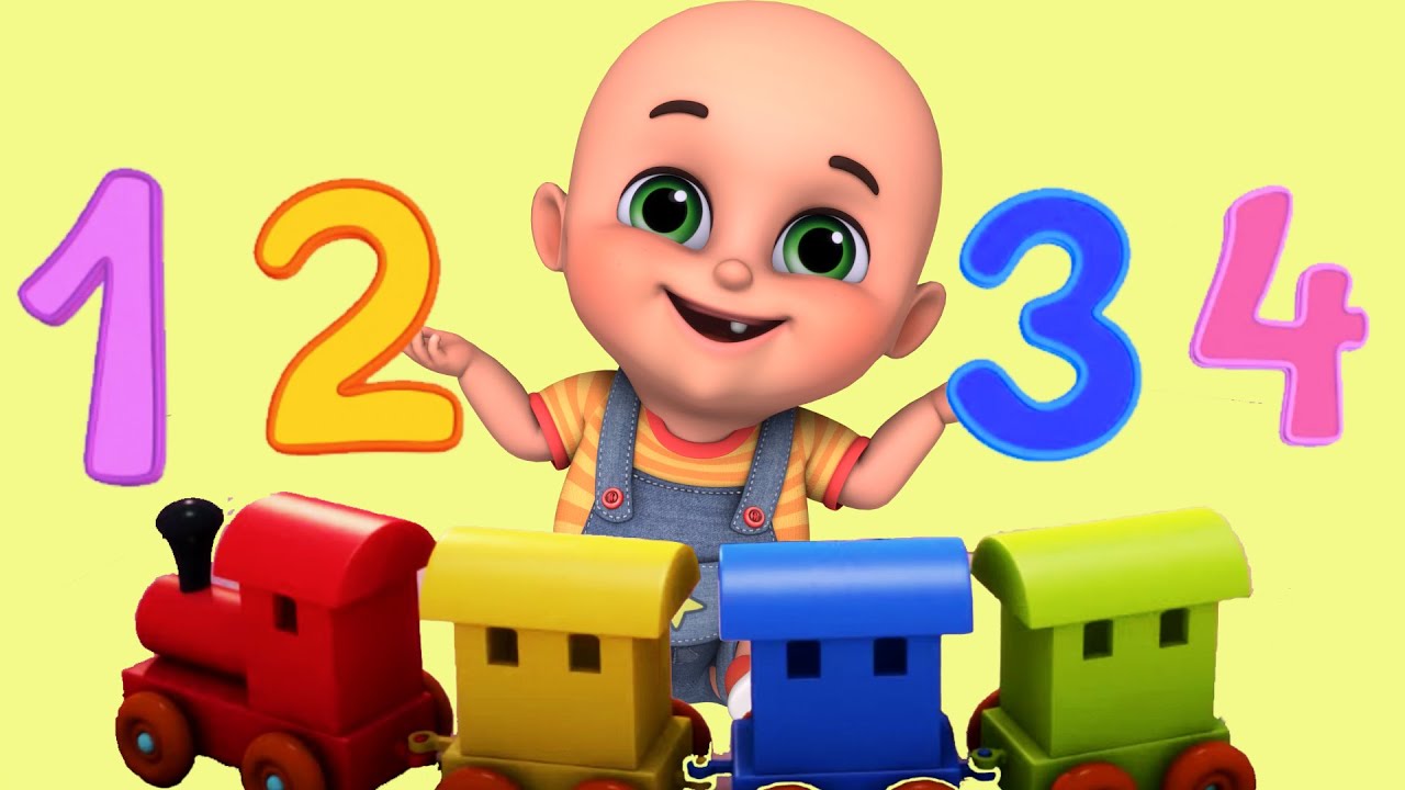 Numbers Song for Children   1 to 20 Number Train  123s   Nursery Rhymes for Babies  Jugnu Kids