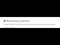 Windows 10 Ransomware Protection