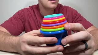 Tiny Tinker Stacking Cups Baby Toy Educational Cup Stacking Set 8 Pc Stackable Cups with Number Rain