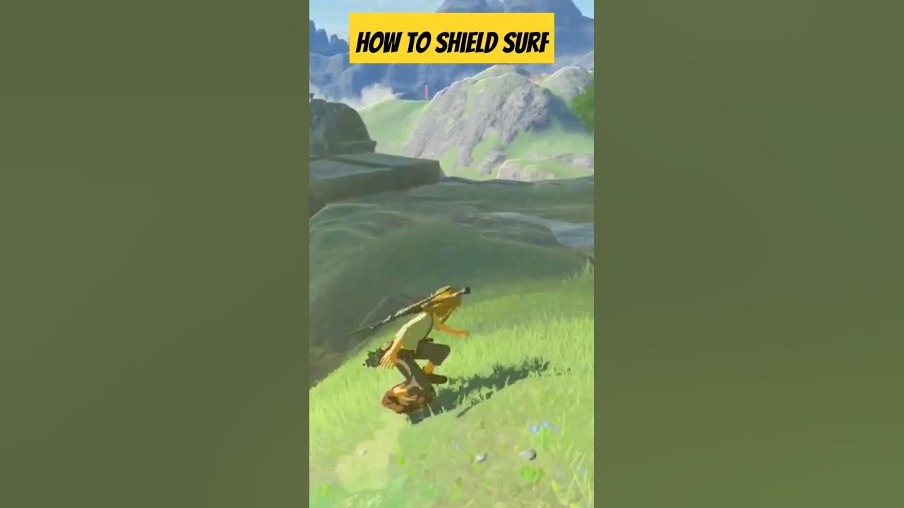 Zelda botw how to shield surf youtube