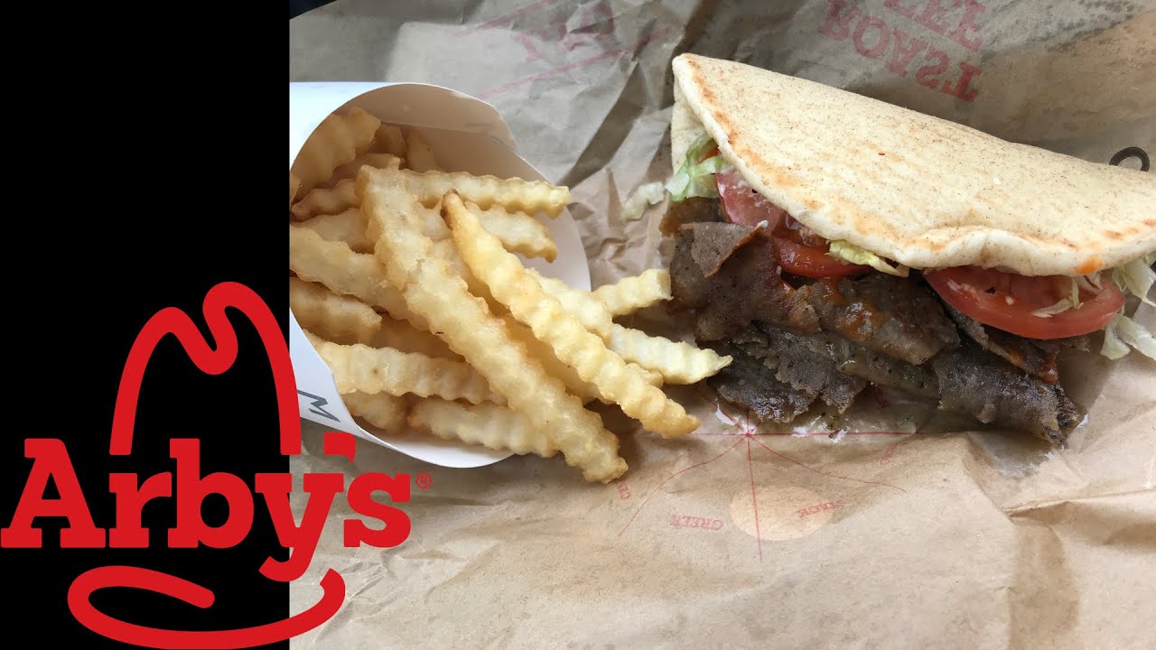 Arby’s Spicy Greek Gyro & Crinkle Fries Review YouTube