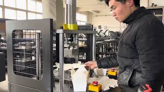 Semi-automatic paper food container making machine small one time forming food box machine