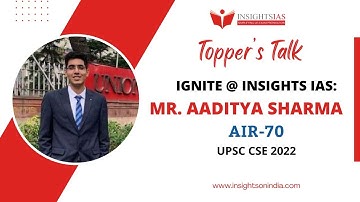[ IGNITE @ Insights IAS] Topper