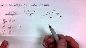 Geometry 6-4:  Prove Triangles Similar by SSS and SAS