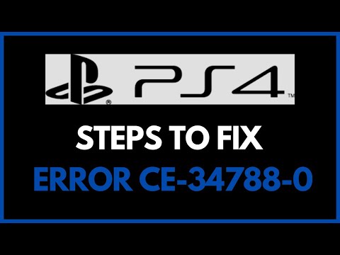 How To Fix Error Ce-34788-0 on Ps4 !! Fix Ps4 Error Code ce-34788-0 - Solve 2024 !!