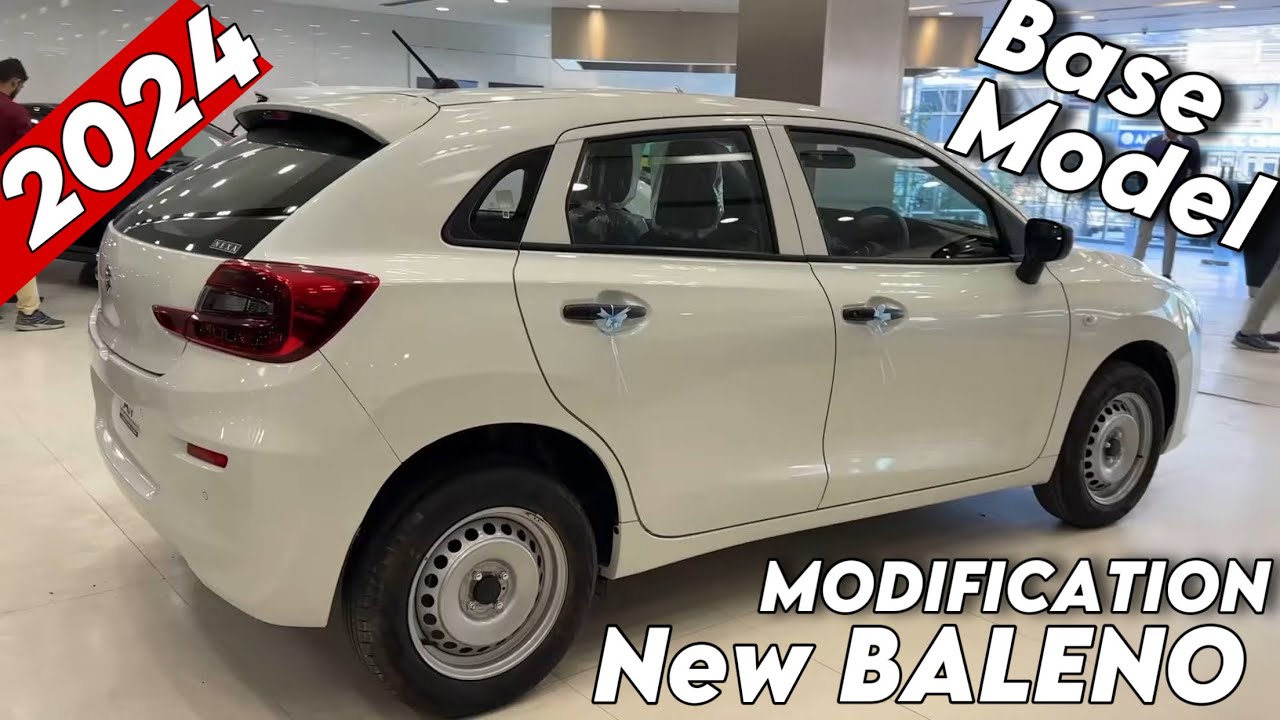 BALENO BASE MODEL MODIFICATIONS WITH PRICE SIGMA WHITE 2024 - YouTube
