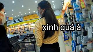 Chọc Em Gái Xinh Thế Giới Di Động Dáng Chuẩn Xobtvlog