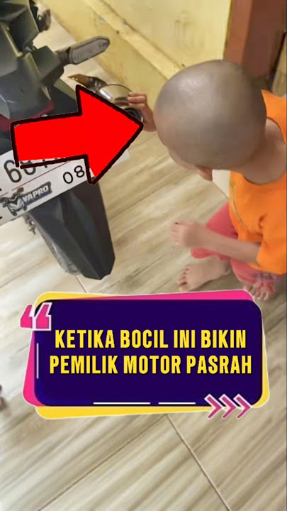 Ketika bocil ini bikin pemilik motor pasrah ❗ #videoviral #motor #bocil