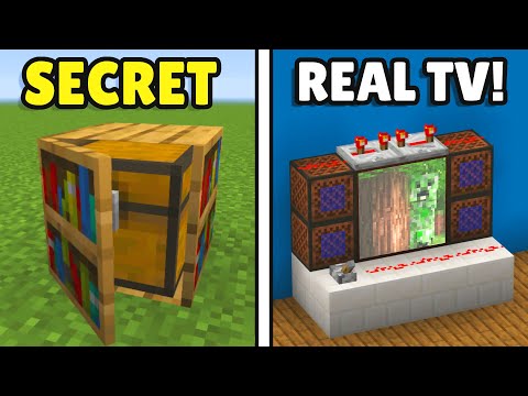 Minecraft Hacks - MINECRAFT: 20+ SECRET Redstone Hacks!