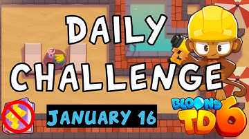Bloons TD 6 Daily Challenge | The British Empire | No Hero No MK No Powers | January 16 2023