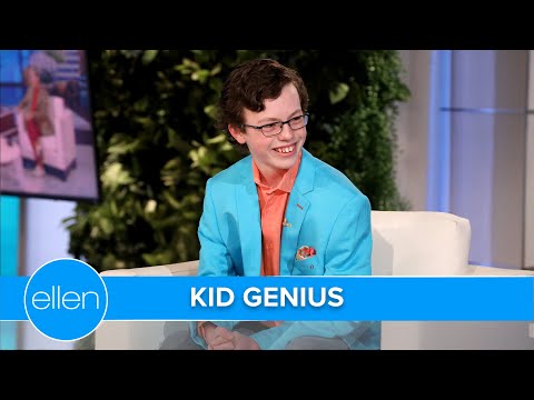 Ellen Meets Kid Genius Graduating High School x College At The Same Time