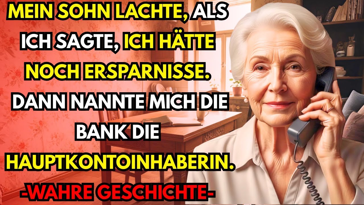Mein Sohn verspottete mein Erspartes. Doch die Bank rief an: Ich bin der Hauptkontoinhaber.