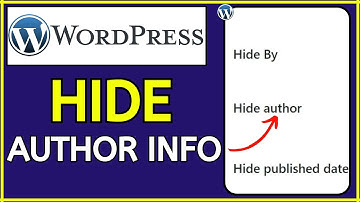 How to Remove/Hide Author & Date Information in WordPress (2024)