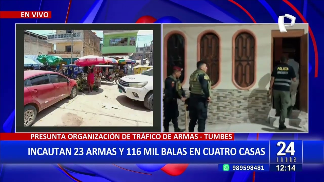 Tumbes: incautan 23 armas de fuego durante megaoperativo en todo el país