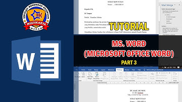 Simulasi Digital kelas X Pengenalan Ms. Word part 3 | SMK MULTI KARYA
