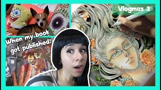 My Coloring & Painting Process  Copic Markers  A week in a Mangaka's Life ☃ Vlogmas day 3
